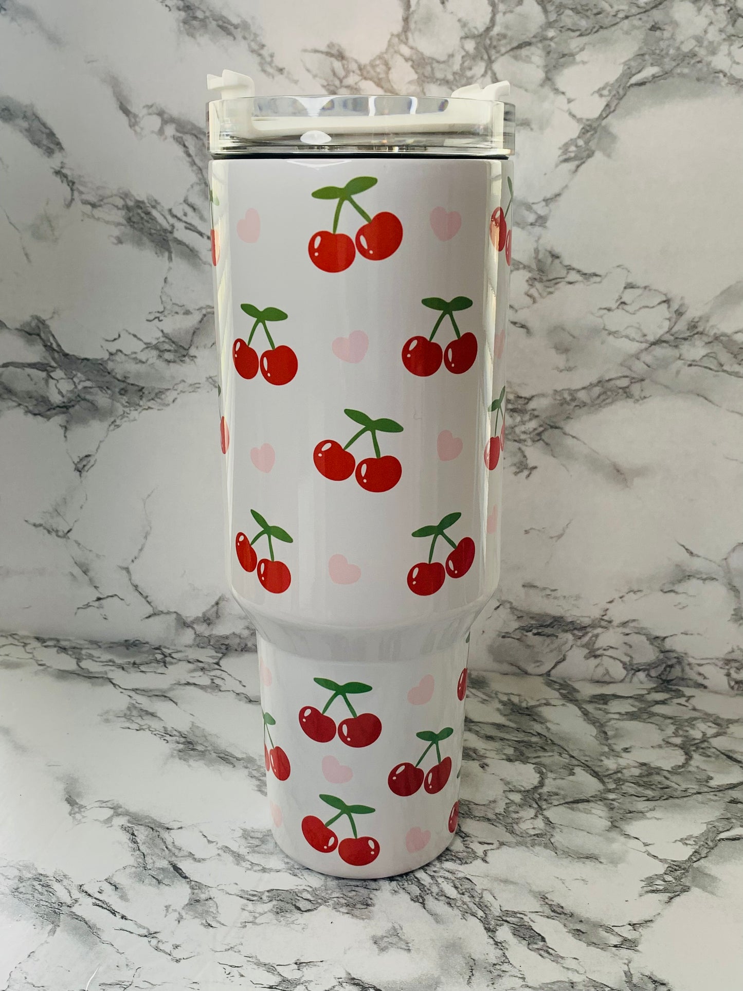 Cherries and Heart 40 oz Tumbler