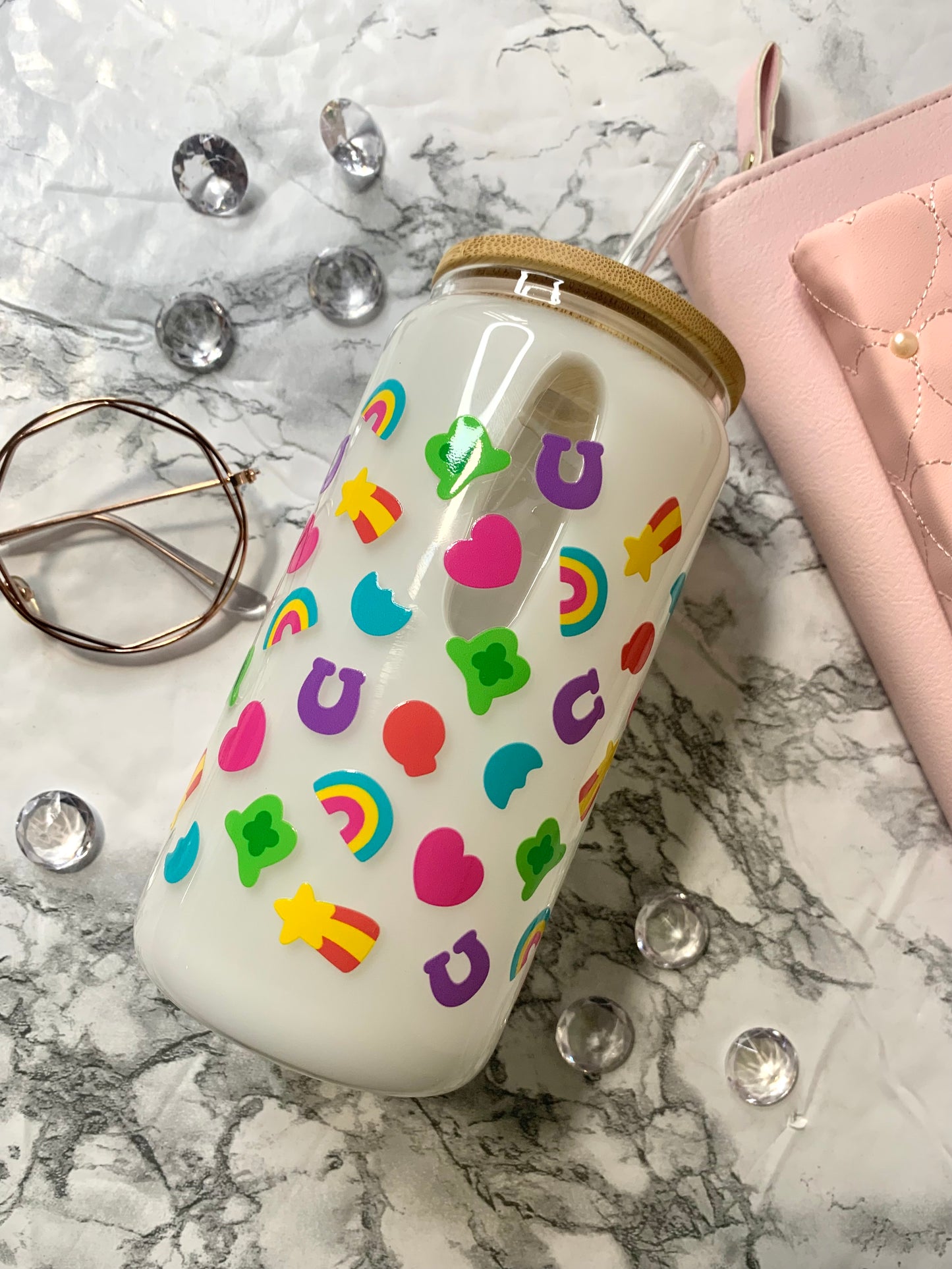 Lucky Charms Snowglobe Glass Cup