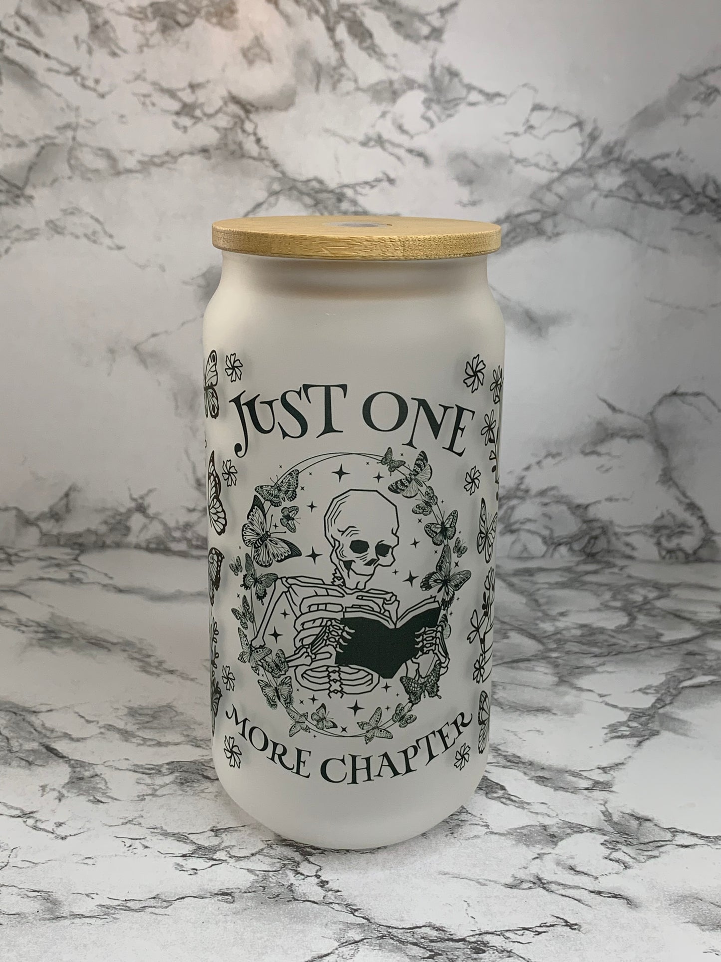 One More Chapter 18 ozGlass cup