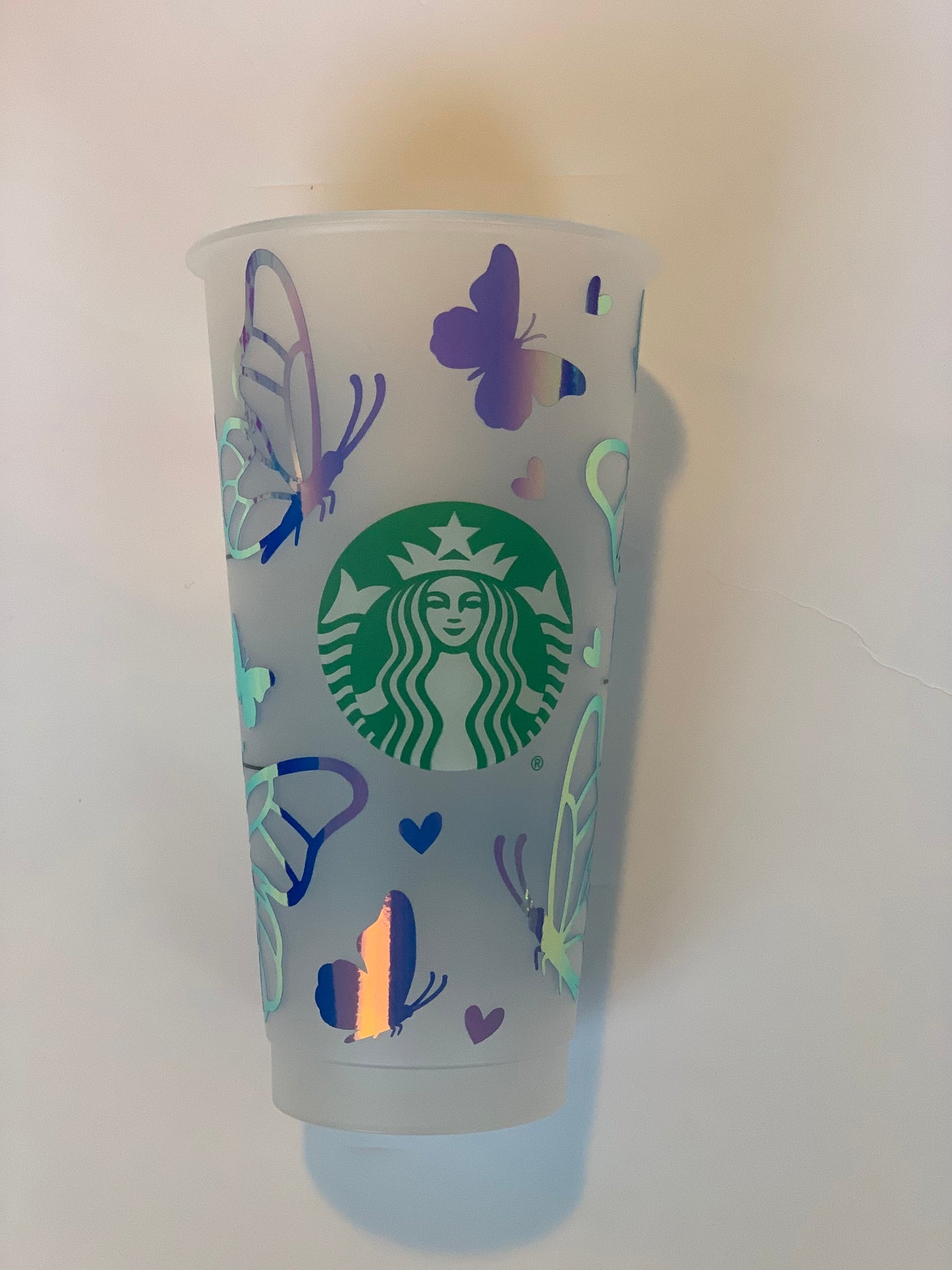 Holographic Butterfly Cold Cup