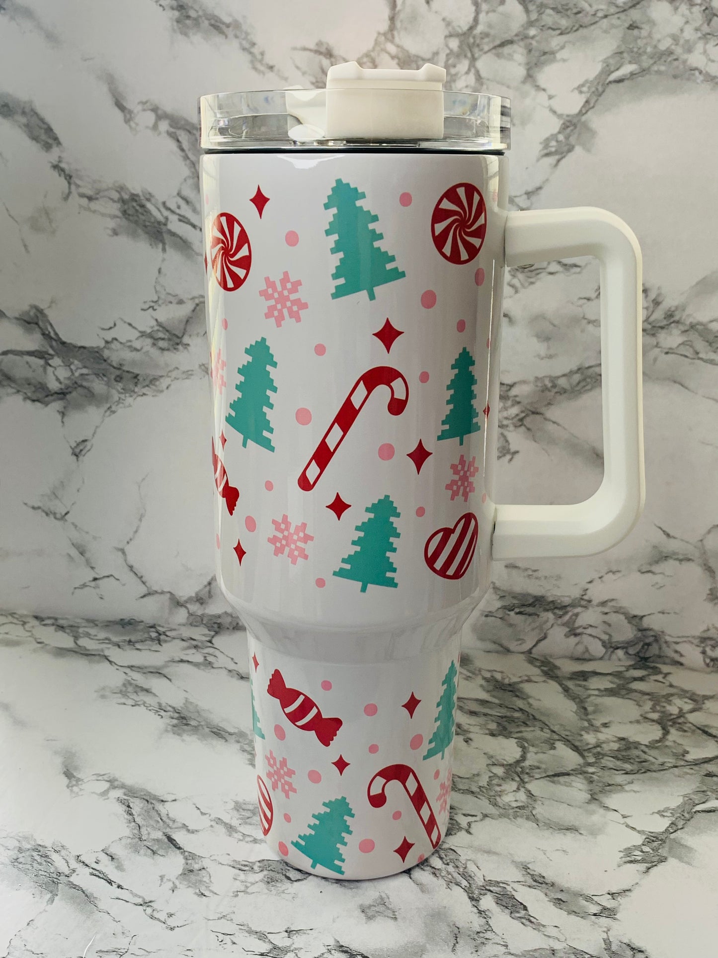 Christmas Trees and Candy 40 oz Tumbler