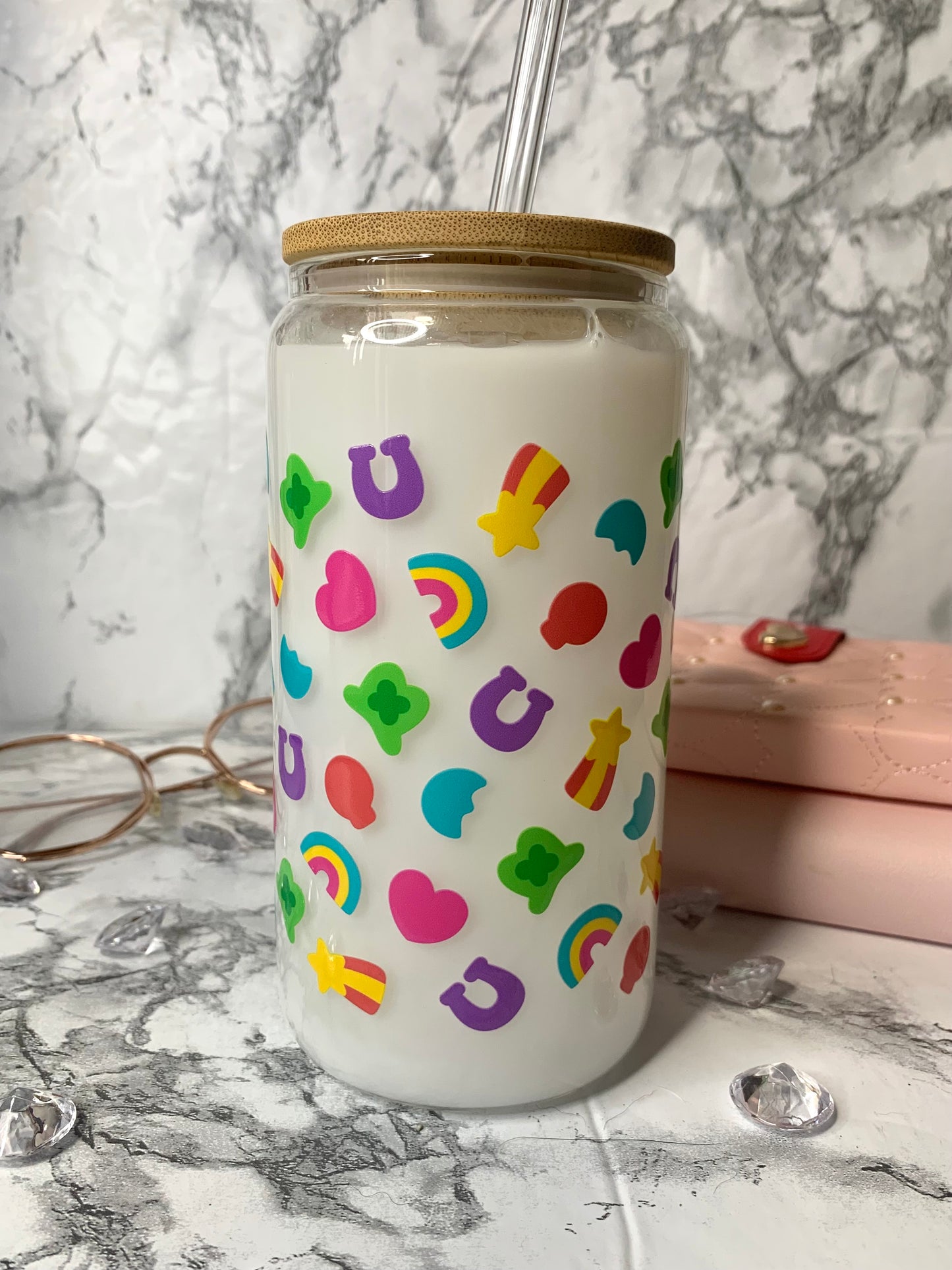 Lucky Charms Snowglobe Glass Cup