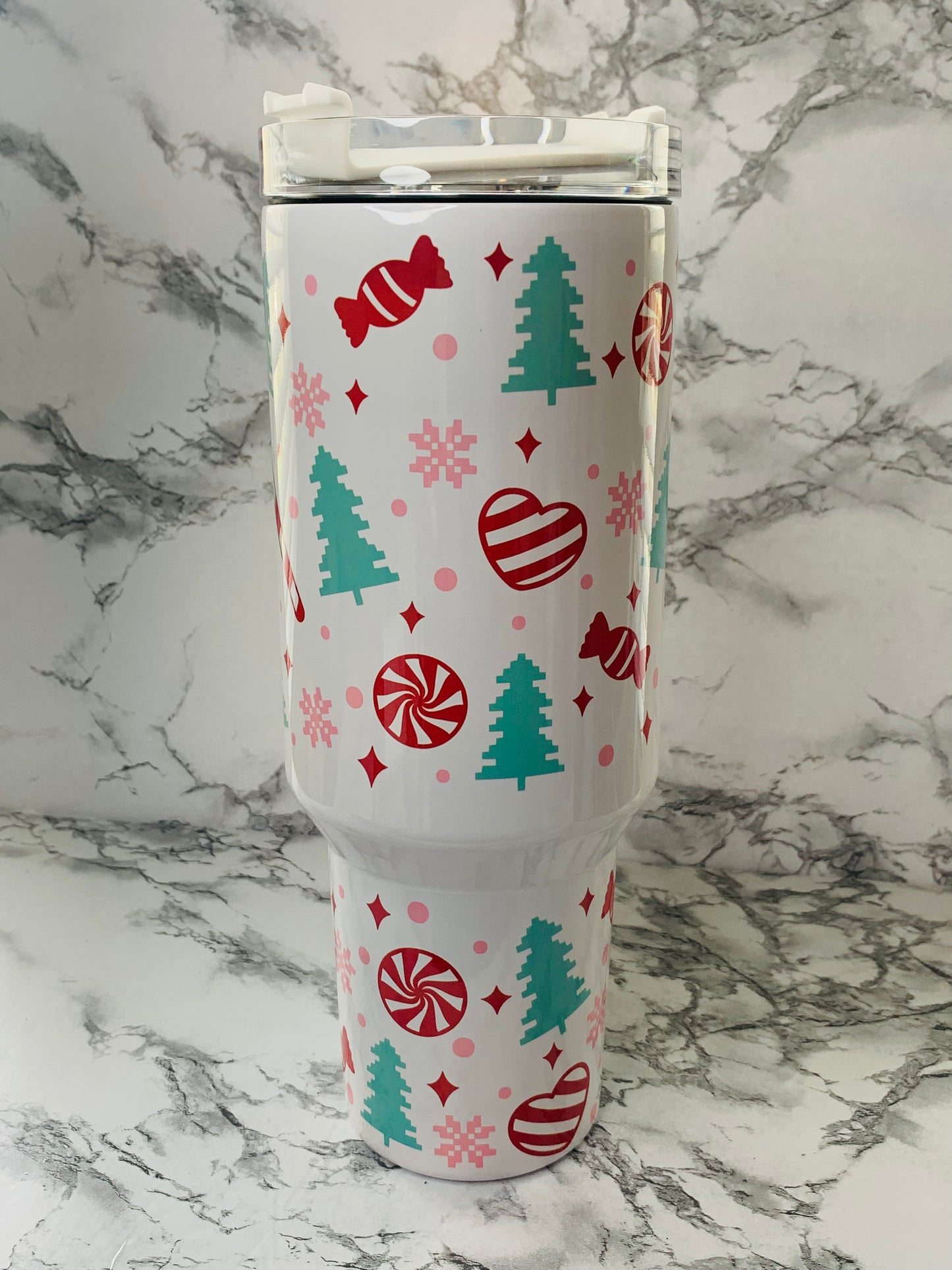 Christmas Trees and Candy 40 oz Tumbler