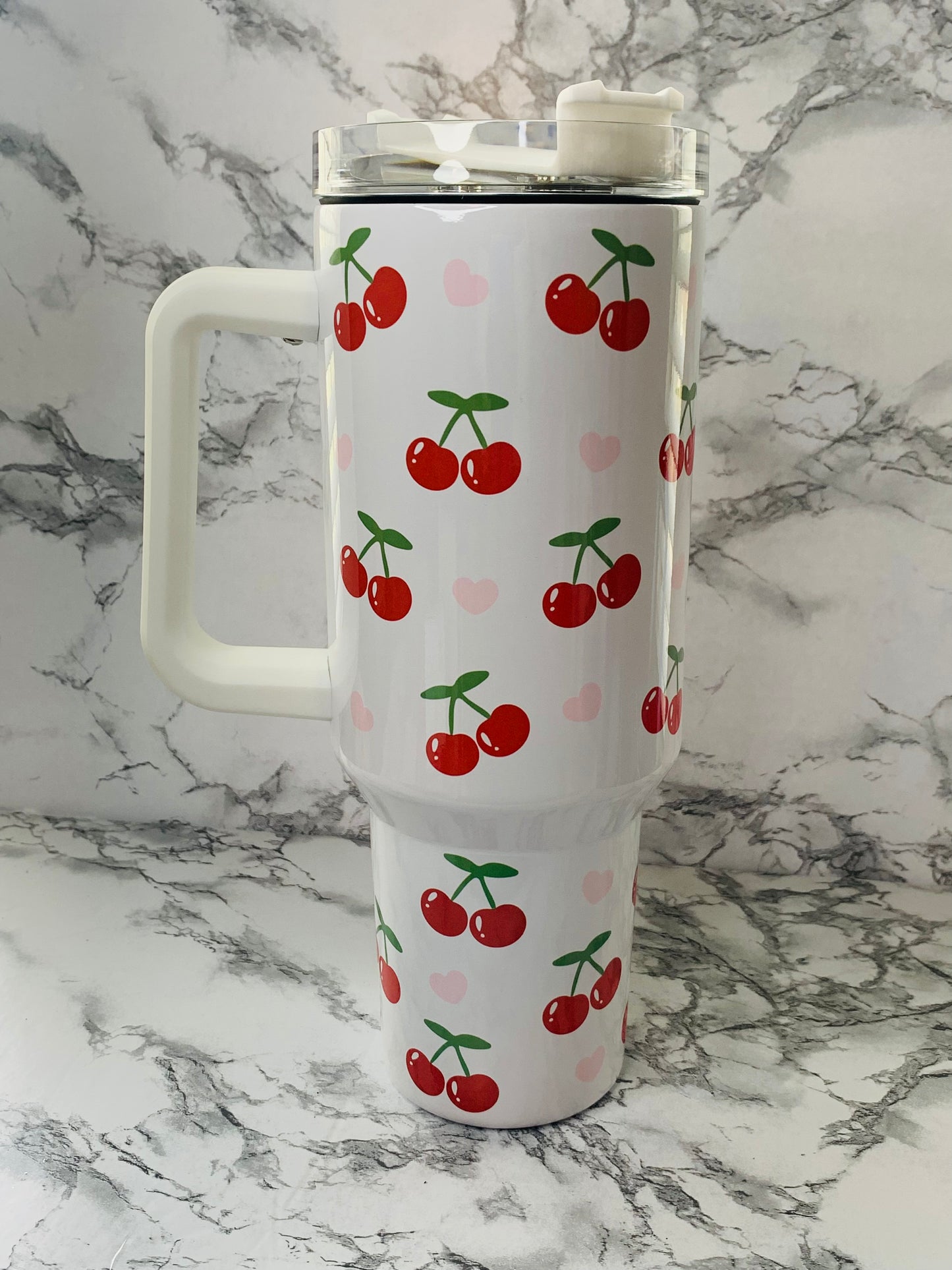 Cherries and Heart 40 oz Tumbler