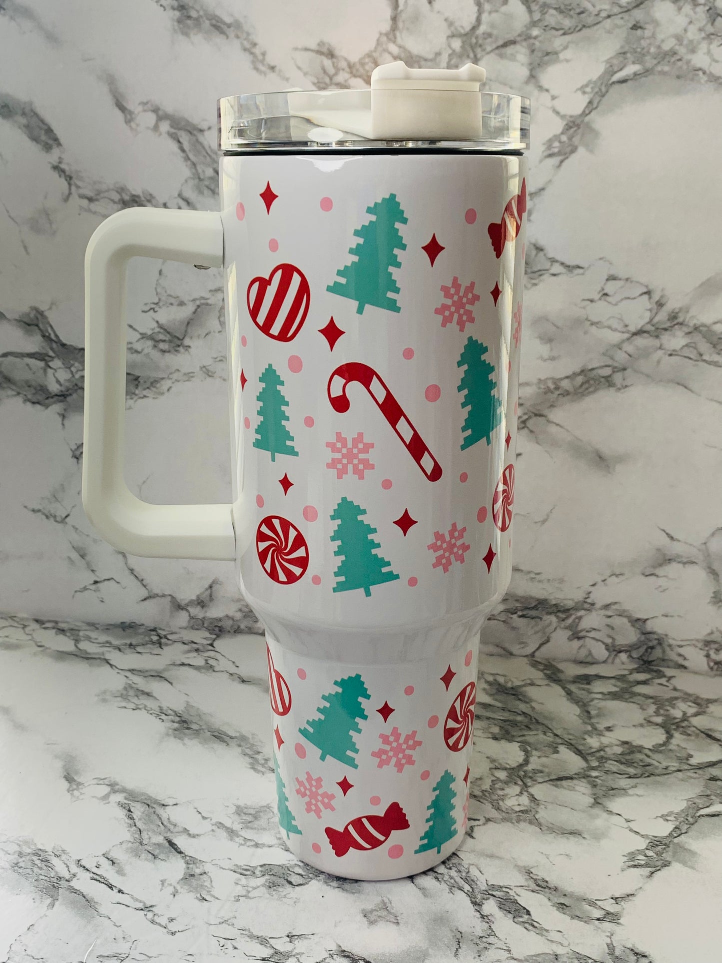 Christmas Trees and Candy 40 oz Tumbler