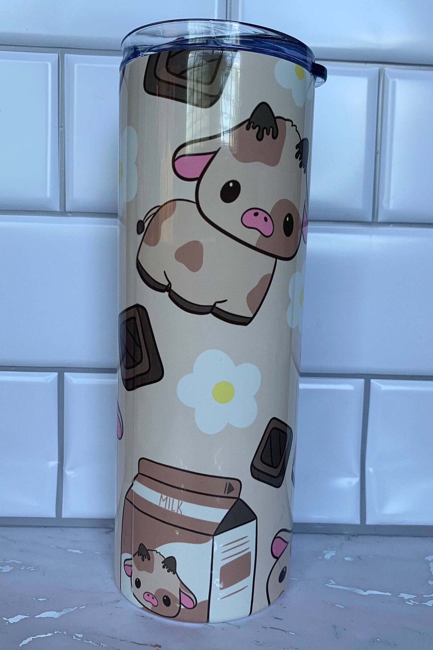 Kawaii chocolate milk 20 oz stainless steel tumbler