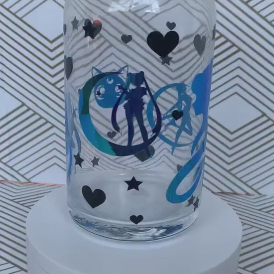 Personalized Anime Sailor 16 oz Libbey Glass Cup