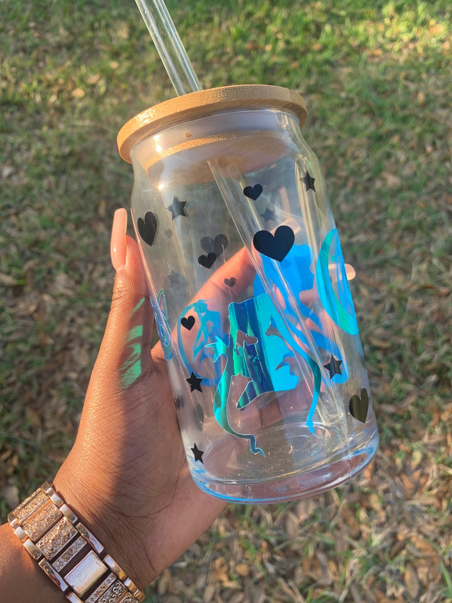 Personalized Anime Sailor 16 oz Libbey Glass Cup