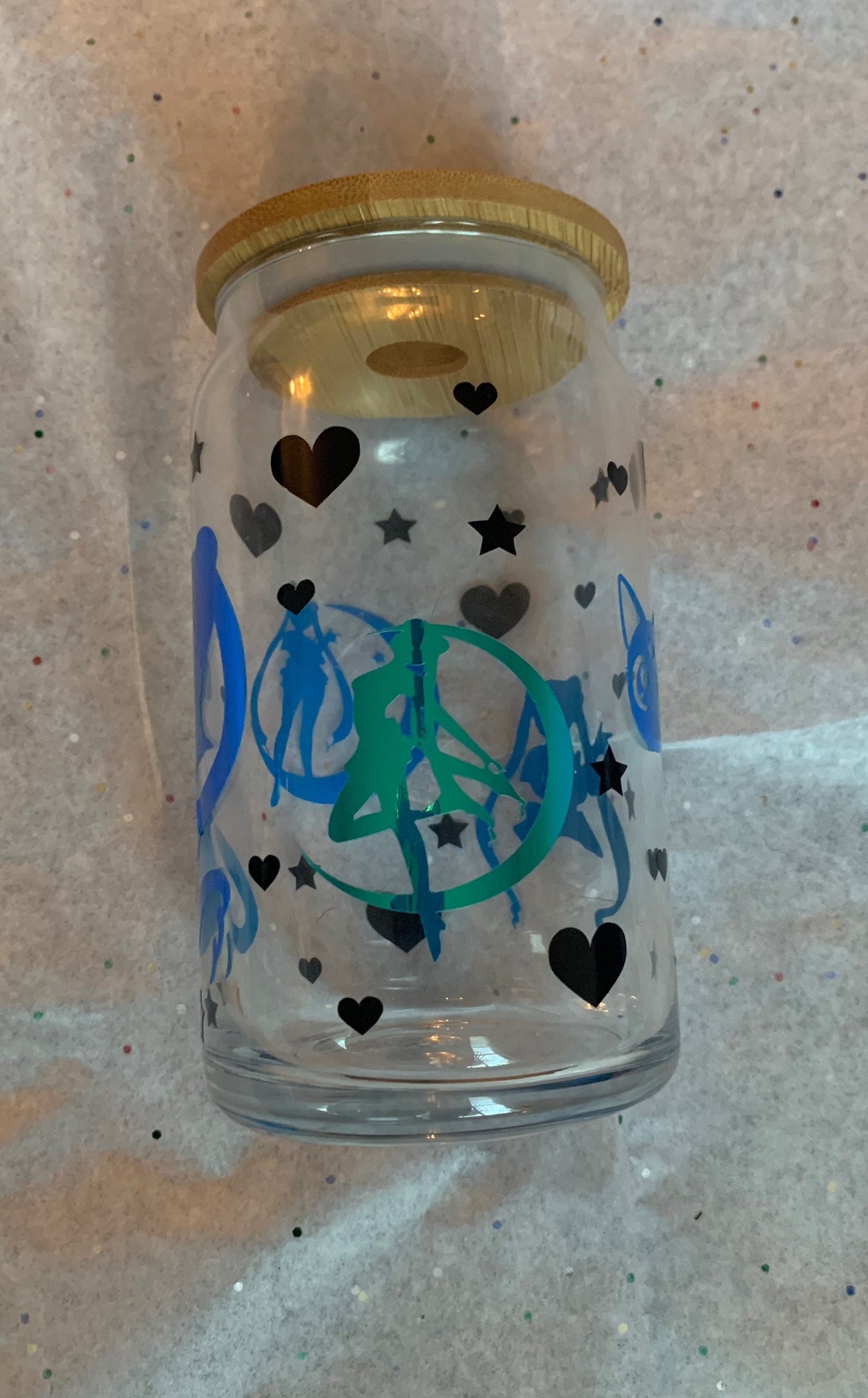 Personalized Anime Sailor 16 oz Libbey Glass Cup