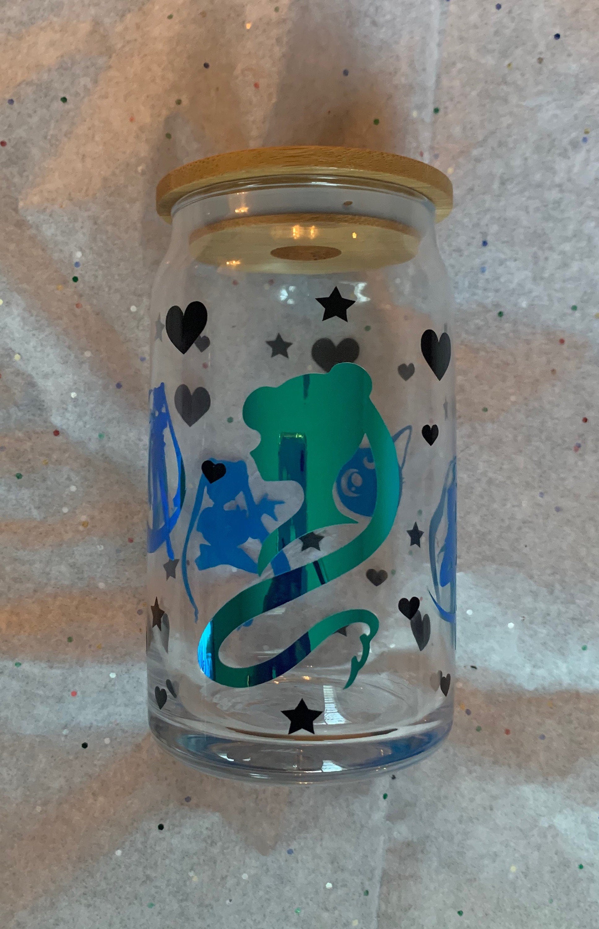 Personalized Anime Sailor 16 oz Libbey Glass Cup