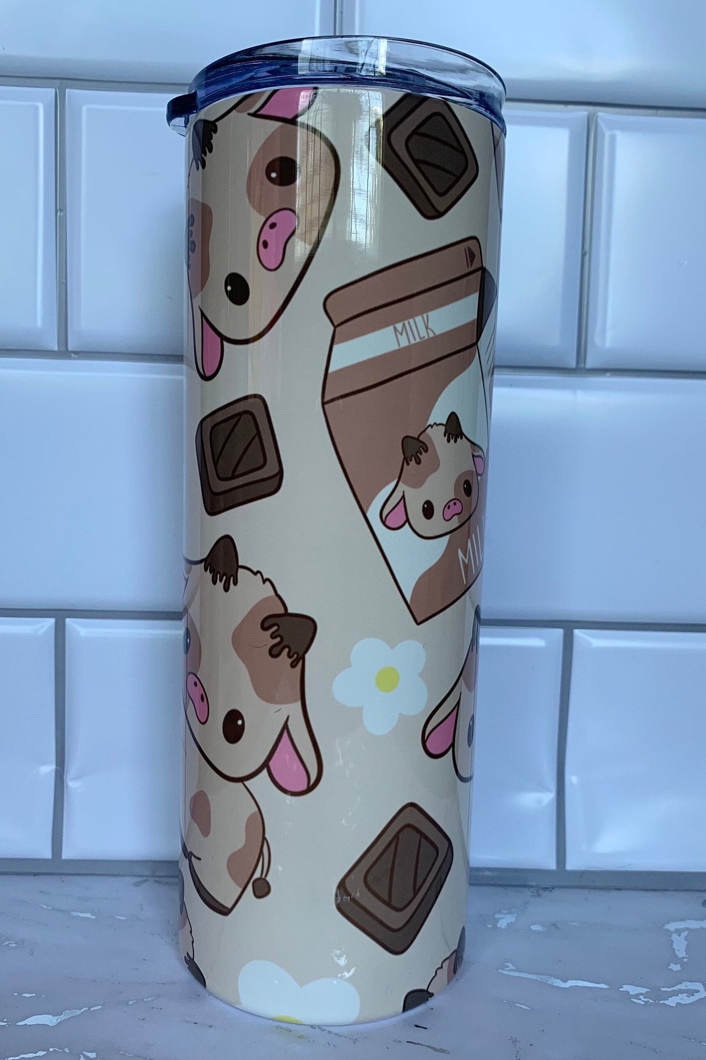 Kawaii chocolate milk 20 oz stainless steel tumbler