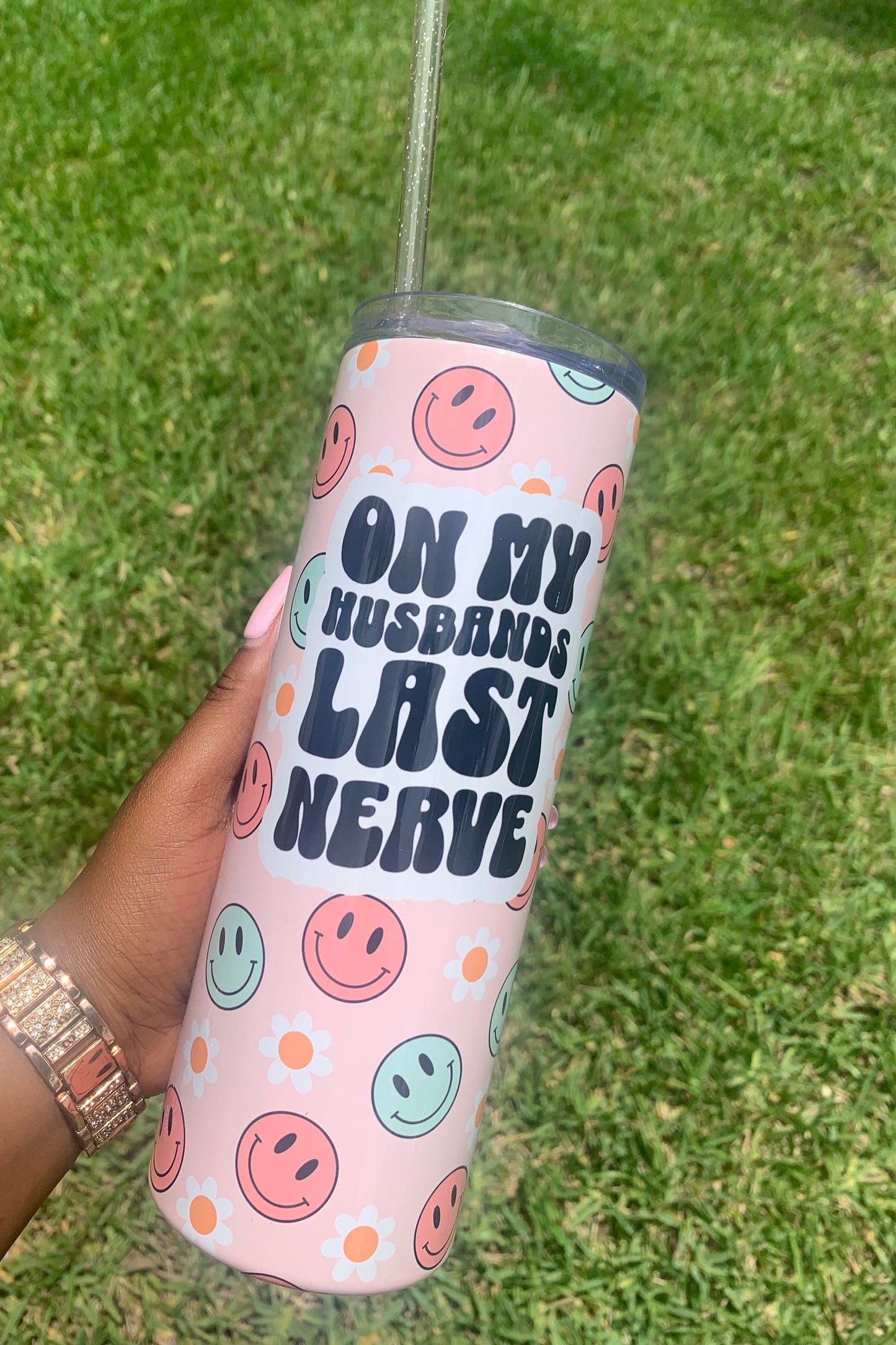 My Husband's Last Nerve 20 oz Stainless Steel Tumbler