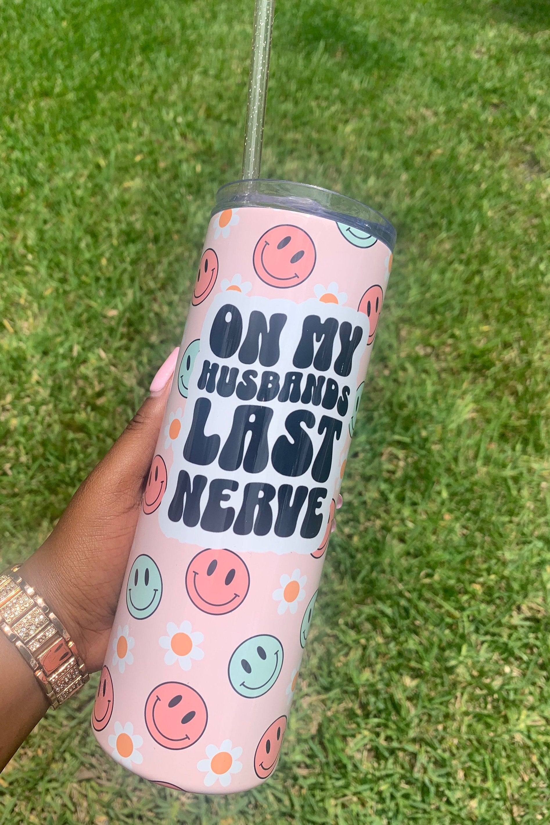 My Husband's Last Nerve 20 oz Stainless Steel Tumbler