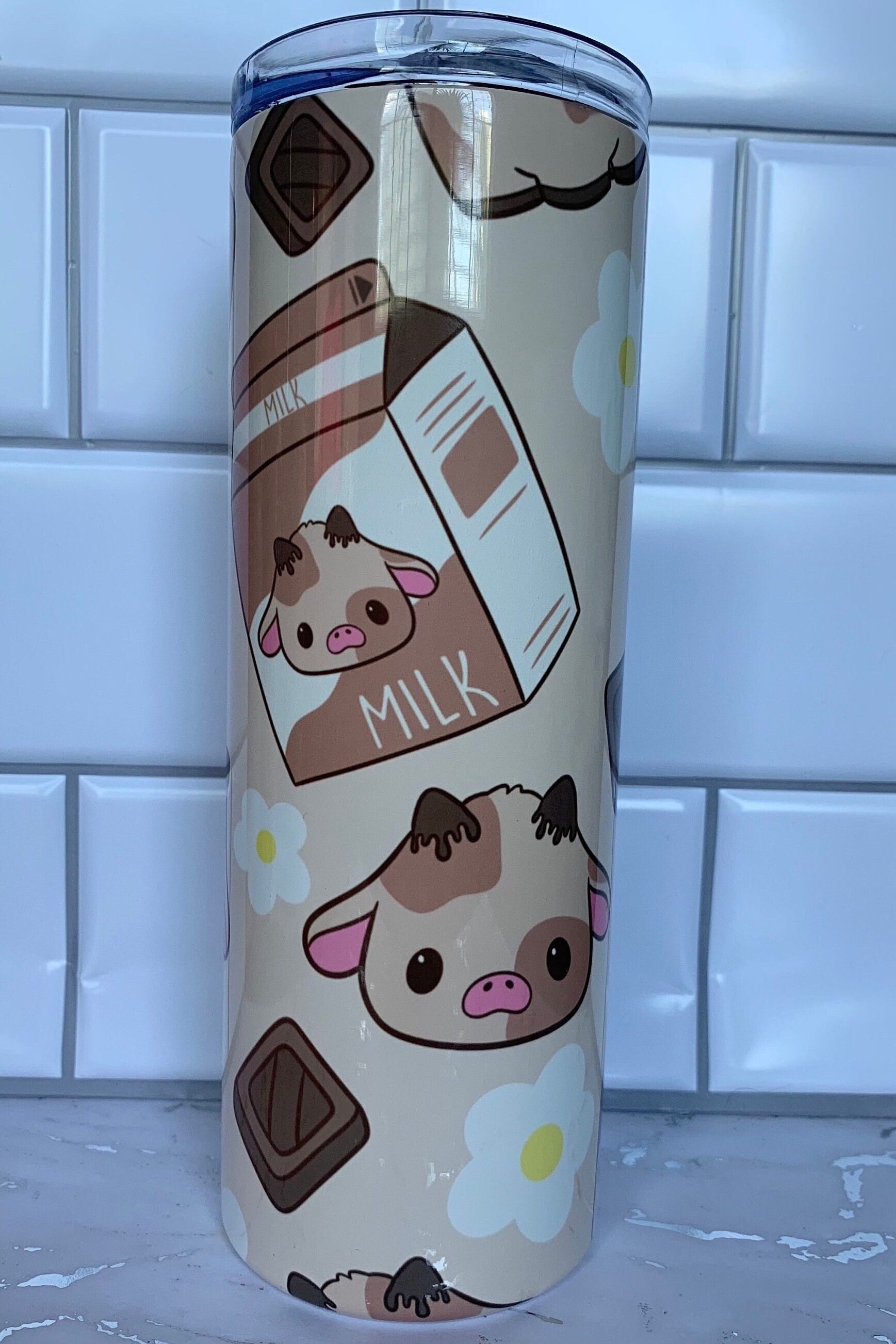 Kawaii chocolate milk 20 oz stainless steel tumbler